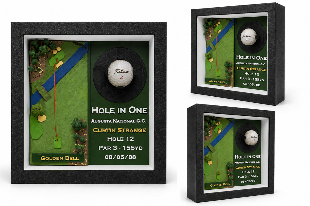 Hole-in-One Topographical Shadow Box Display