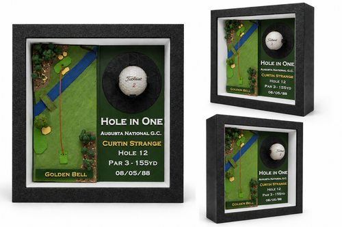 Custom Golf Moment 3D Topographical Shadow Box Display
